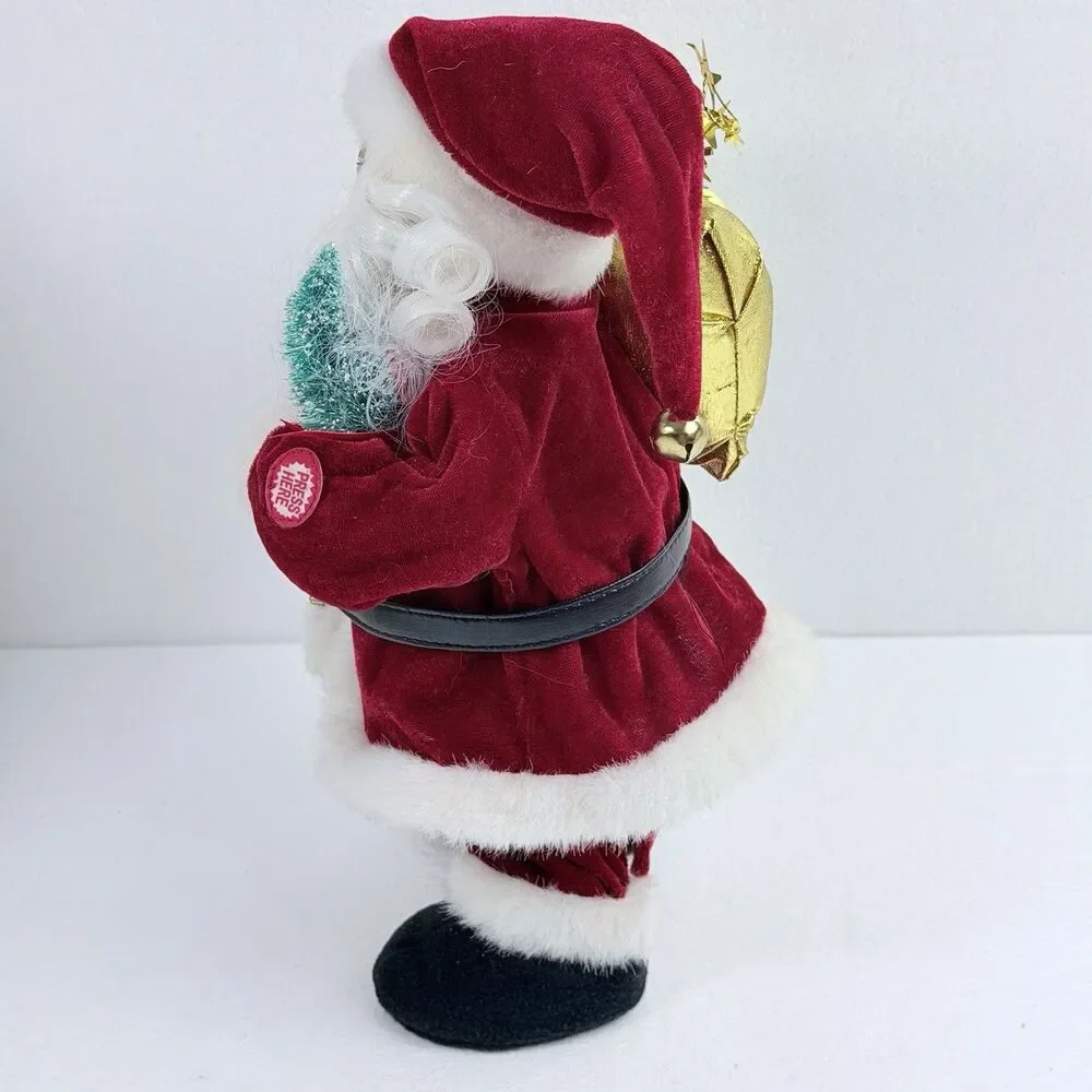 Vintage Santa Claus Singing Jingle Bells Christmas Holiday Decoration SINGS ONLY